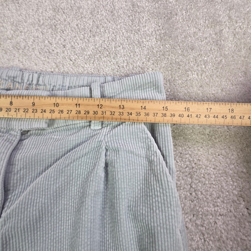 American Eagle Wide Leg Trouser Corduroy Pants Blue Womens Size 2 Regular - Picture 7 of 10